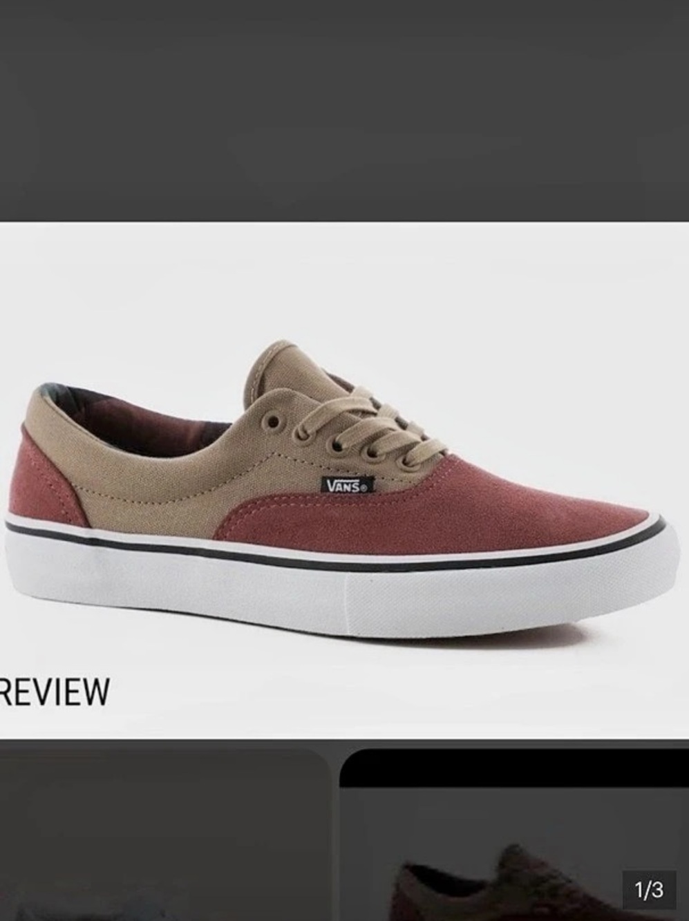 Vans Era Pro Color Block Sneakers in Brown & Red